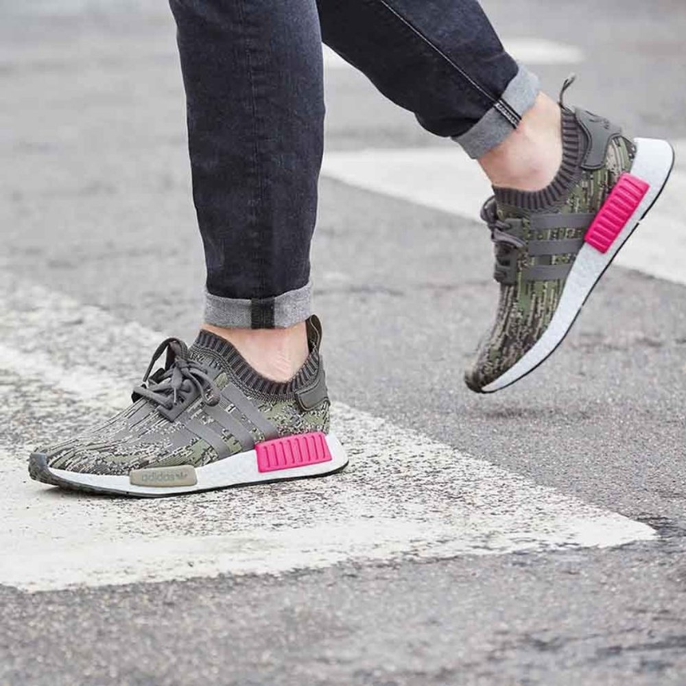 Adidas NMD R1 PK Green Glitch Camo
